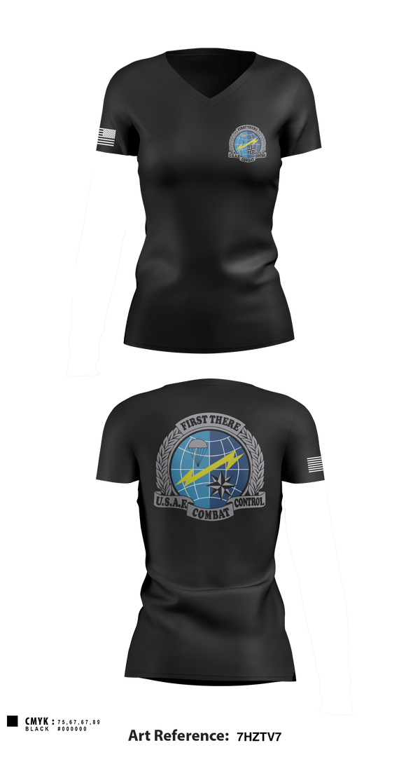 Women's Short Sleeve Vneck Shirt, , Air Force, Teamtime, Team time, sublimation, custom sports apparel, team uniforms, spirit wear, spiritwear, sports uniforms, custom shirts, team store, custom team store, fundraiser sports, apparel fundraiser