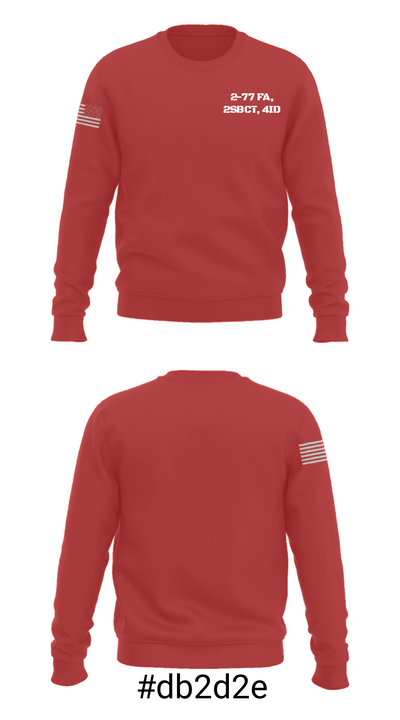 2-77 FA, 2SBCT, 4ID 50596209 Crew Neck Sweatshirt - 7