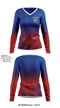 Franklin High School Soccer 47945692 Women's Long Sleeve V-neck Shirt - 1