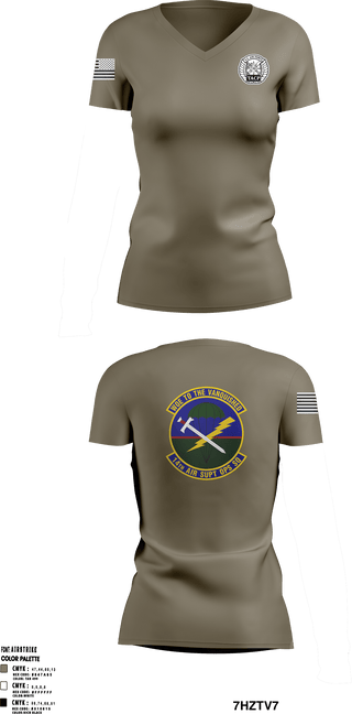 Women's Short Sleeve Vneck Shirt, , Air Force, Teamtime, Team time, sublimation, custom sports apparel, team uniforms, spirit wear, spiritwear, sports uniforms, custom shirts, team store, custom team store, fundraiser sports, apparel fundraiser