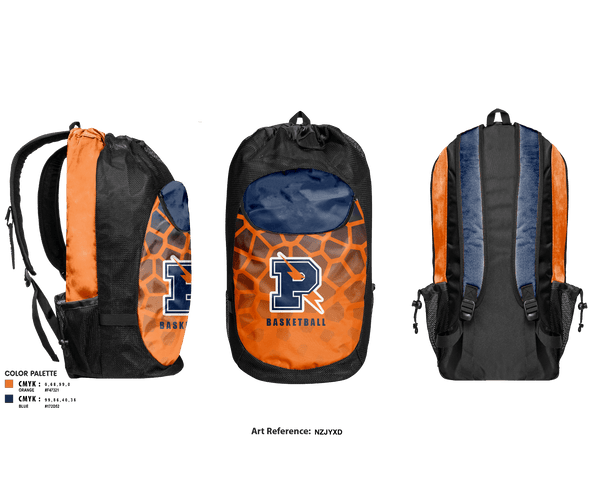 Gear Bag, Powers Catholic High School Basketball, Men's Basketball, Teamtime, Team time, sublimation, custom sports apparel, team uniforms, spirit wear, spiritwear, sports uniforms, custom shirts, team store, custom team store, fundraiser sports, apparel fundraiser