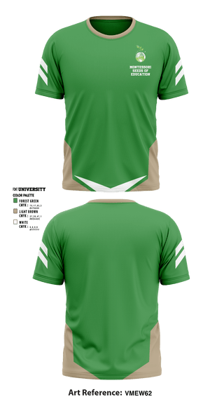 Short Sleeve Performance Shirt, Montessori Seeds Of Education, Spirit Store, Teamtime, Team time, sublimation, custom sports apparel, team uniforms, spirit wear, spiritwear, sports uniforms, custom shirts, team store, custom team store, fundraiser sports, apparel fundraiser