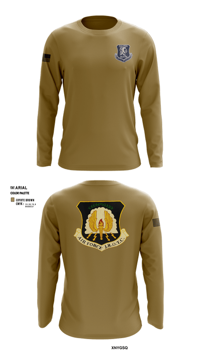 Walton Braves 9881156 Long Sleeve Performance Shirt - 3