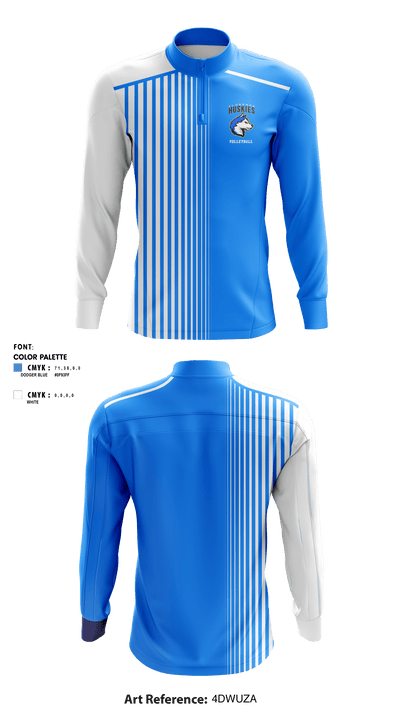 Florence High School Volleyball 47993172 Quarter Zip Jacket - 1