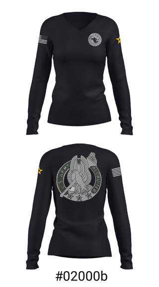 Women's Long Sleeve Vneck Shirt, , Army, Teamtime, Team time, sublimation, custom sports apparel, team uniforms, spirit wear, spiritwear, sports uniforms, custom shirts, team store, custom team store, fundraiser sports, apparel fundraiser