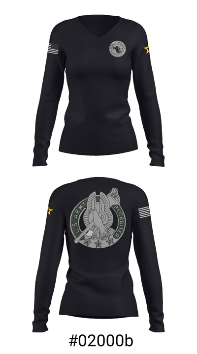 Albany Anglers Recruiting Station 30426253 Women's Long Sleeve V-neck Shirt - 37