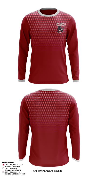 Santiam Christian School Wrestling 60304138 Long Sleeve Performance Shirt - 9