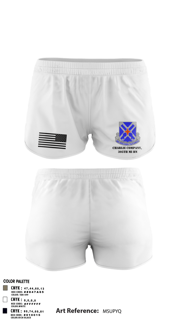 Track Shorts, Charlie Company, 305th MI BN, , Teamtime, Team time, sublimation, custom sports apparel, team uniforms, spirit wear, spiritwear, sports uniforms, custom shirts, team store, custom team store, fundraiser sports, apparel fundraiser