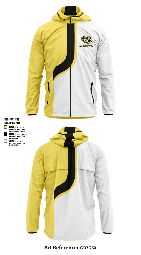 Windbreaker, Swainsboro High School Basketball, Men's Basketball, Teamtime, Team time, sublimation, custom sports apparel, team uniforms, spirit wear, spiritwear, sports uniforms, custom shirts, team store, custom team store, fundraiser sports, apparel fundraiser