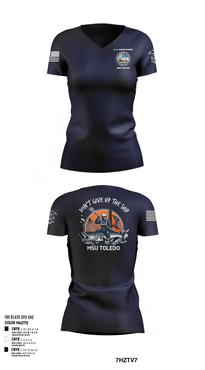 MSU Toledo 42341153 Women's Short Sleeve V-neck Shirt - 10