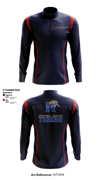 Quarter Zip Jacket, Northwest Lutheran School, Spirit Store, Teamtime, Team time, sublimation, custom sports apparel, team uniforms, spirit wear, spiritwear, sports uniforms, custom shirts, team store, custom team store, fundraiser sports, apparel fundraiser