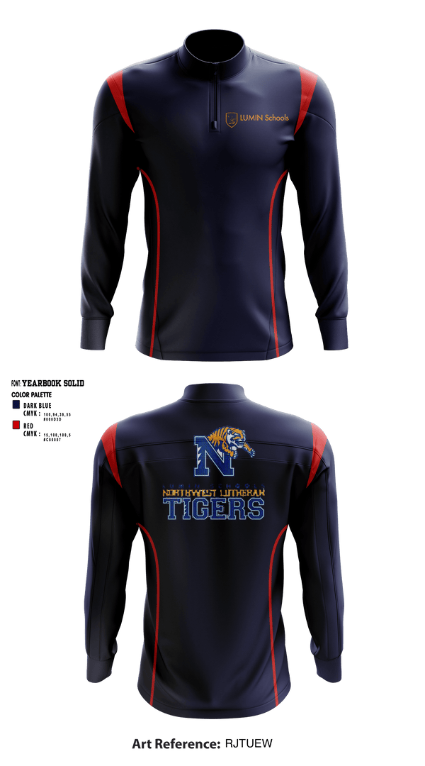 Quarter Zip Jacket, Northwest Lutheran School, Spirit Store, Teamtime, Team time, sublimation, custom sports apparel, team uniforms, spirit wear, spiritwear, sports uniforms, custom shirts, team store, custom team store, fundraiser sports, apparel fundraiser