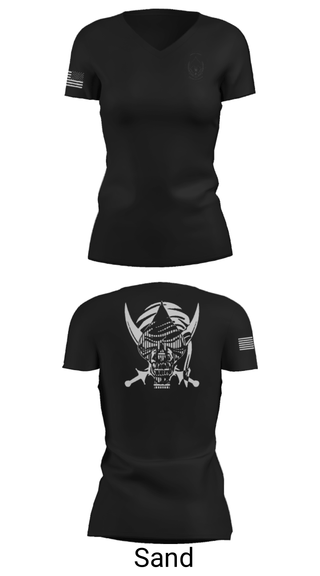 Women's Short Sleeve Vneck Shirt, , Army, Teamtime, Team time, sublimation, custom sports apparel, team uniforms, spirit wear, spiritwear, sports uniforms, custom shirts, team store, custom team store, fundraiser sports, apparel fundraiser