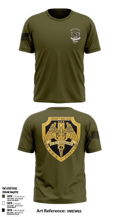 566 MCAS 1040274 Short Sleeve Performance Shirt - 63