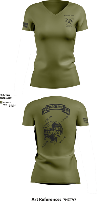 Women's Short Sleeve Vneck Shirt, Tyler McCourt     37171288, Army, Teamtime, Team time, sublimation, custom sports apparel, team uniforms, spirit wear, spiritwear, sports uniforms, custom shirts, team store, custom team store, fundraiser sports, apparel fundraiser