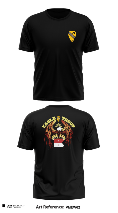 Eagle troop 9622358 Short Sleeve Performance Shirt - 1