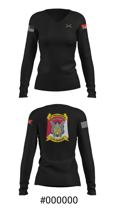 Alpha Troop 2-17 71338427 Women's Long Sleeve V-neck Shirt - 39