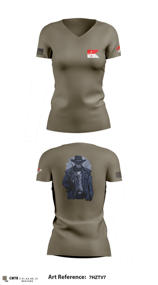 Women's Short Sleeve Vneck Shirt, 2-6 Cav A Trp, Army, Teamtime, Team time, sublimation, custom sports apparel, team uniforms, spirit wear, spiritwear, sports uniforms, custom shirts, team store, custom team store, fundraiser sports, apparel fundraiser