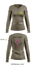 Flamingo Co F 3/485 IN 12682083 Women's Long Sleeve V-neck Shirt - 4