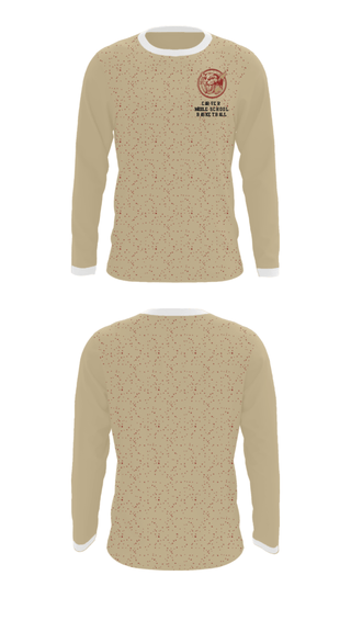 Long Sleeve Performance Shirt, Carver Middle School Basketball, Men's Basketball, Teamtime, Team time, sublimation, custom sports apparel, team uniforms, spirit wear, spiritwear, sports uniforms, custom shirts, team store, custom team store, fundraiser sports, apparel fundraiser