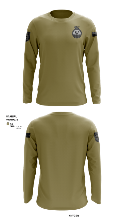 BCGS TRIDENT 3686693 Long Sleeve Performance Shirt - 4