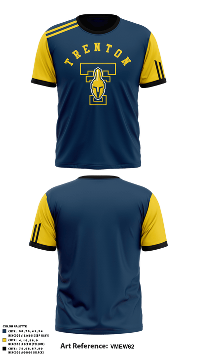 Trenton high school wrestling 64708928 Short Sleeve Performance Shirt - 1