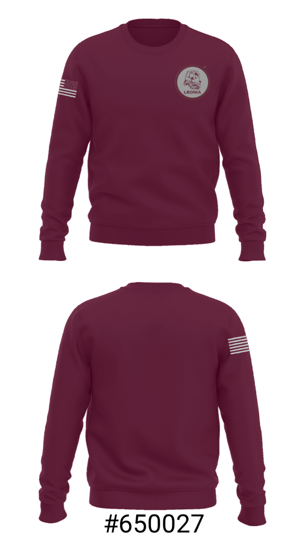 Crew Neck Sweatshirt, Leonia High School Basketball, Men's Basketball, Teamtime, Team time, sublimation, custom sports apparel, team uniforms, spirit wear, spiritwear, sports uniforms, custom shirts, team store, custom team store, fundraiser sports, apparel fundraiser