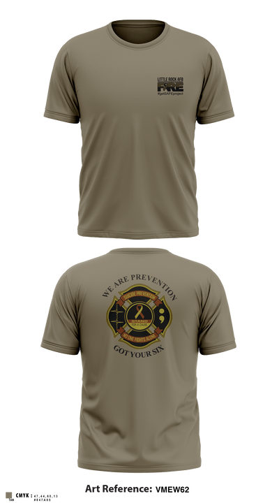 LITTLE ROCK AFB - FIRE 45184704 Short Sleeve Performance Shirt - 9