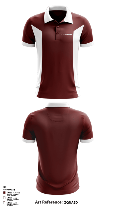 Shenandoah High School 71129367 Short Sleeve Performance Polo - 1