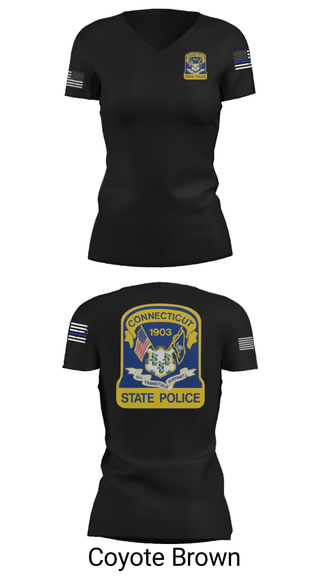Women's Short Sleeve Vneck Shirt, , Police, Teamtime, Team time, sublimation, custom sports apparel, team uniforms, spirit wear, spiritwear, sports uniforms, custom shirts, team store, custom team store, fundraiser sports, apparel fundraiser