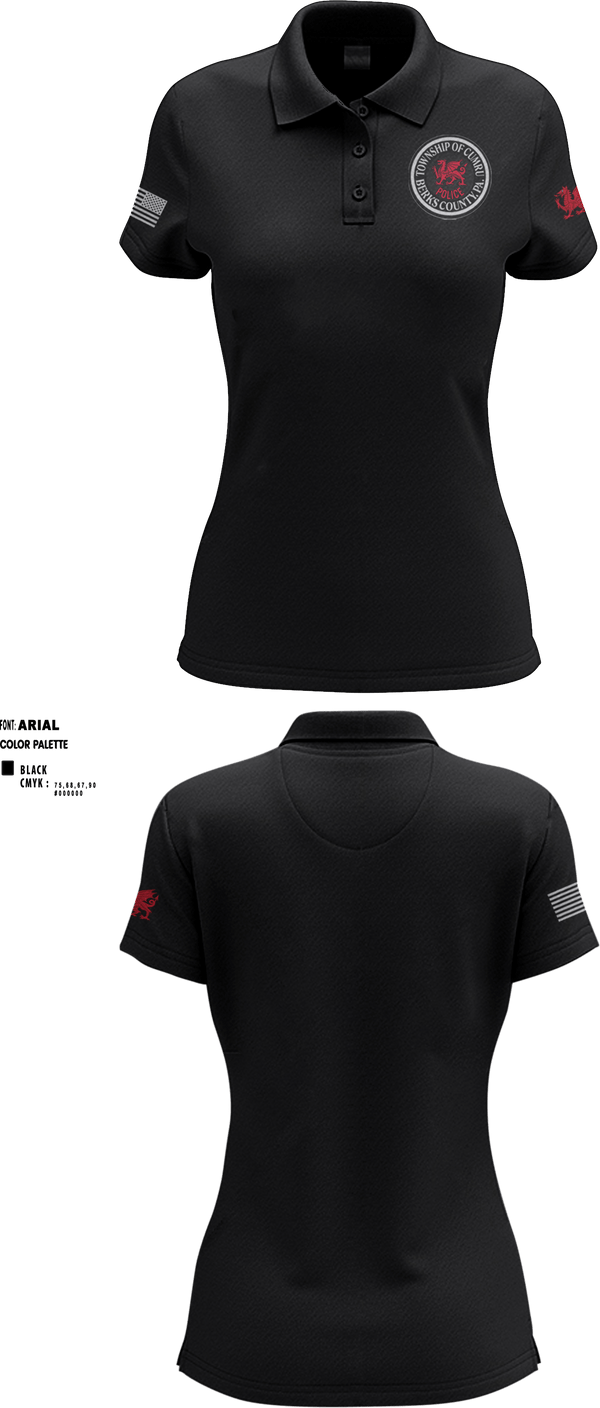 Women's Short Sleeve Performance Polo, , Police, Teamtime, Team time, sublimation, custom sports apparel, team uniforms, spirit wear, spiritwear, sports uniforms, custom shirts, team store, custom team store, fundraiser sports, apparel fundraiser