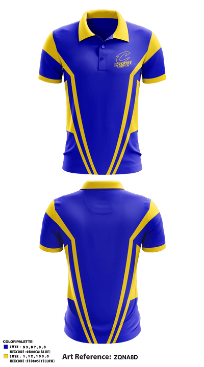 Coventry Comets Wrestlingl 60365738 Short Sleeve Performance Polo - 1