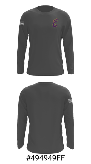 Long Sleeve Performance Shirt, Godley High School Cross Country, Cross Country, Teamtime, Team time, sublimation, custom sports apparel, team uniforms, spirit wear, spiritwear, sports uniforms, custom shirts, team store, custom team store, fundraiser sports, apparel fundraiser