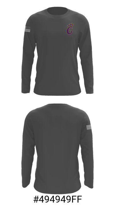 Godley High School Cross Country 36578577 Long Sleeve Performance Shirt - 15