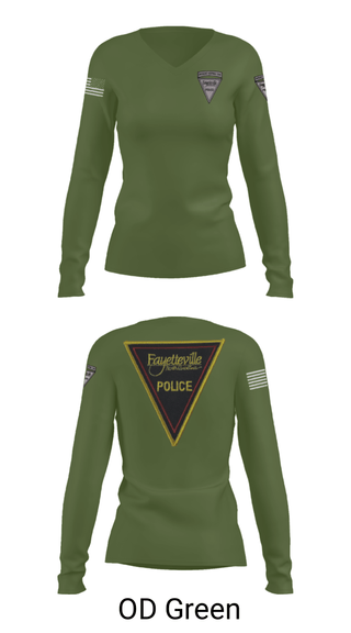 Women's Long Sleeve Vneck Shirt, , Police, Teamtime, Team time, sublimation, custom sports apparel, team uniforms, spirit wear, spiritwear, sports uniforms, custom shirts, team store, custom team store, fundraiser sports, apparel fundraiser