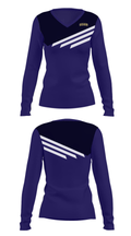 Leones del Caracas 93134945 Women's Long Sleeve V-neck Shirt - 25
