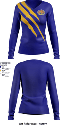 Clewiston Middle School 75889735 Women's Long Sleeve V-neck Shirt - 1