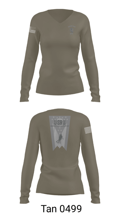 Underwater Search and Recovery Unit 43495281 Women's Long Sleeve V-neck Shirt - 41