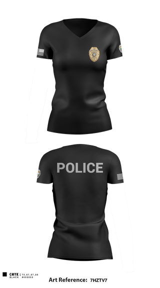 Women's Short Sleeve Vneck Shirt, TAYLORSVILLE POLICE, Police, Teamtime, Team time, sublimation, custom sports apparel, team uniforms, spirit wear, spiritwear, sports uniforms, custom shirts, team store, custom team store, fundraiser sports, apparel fundraiser