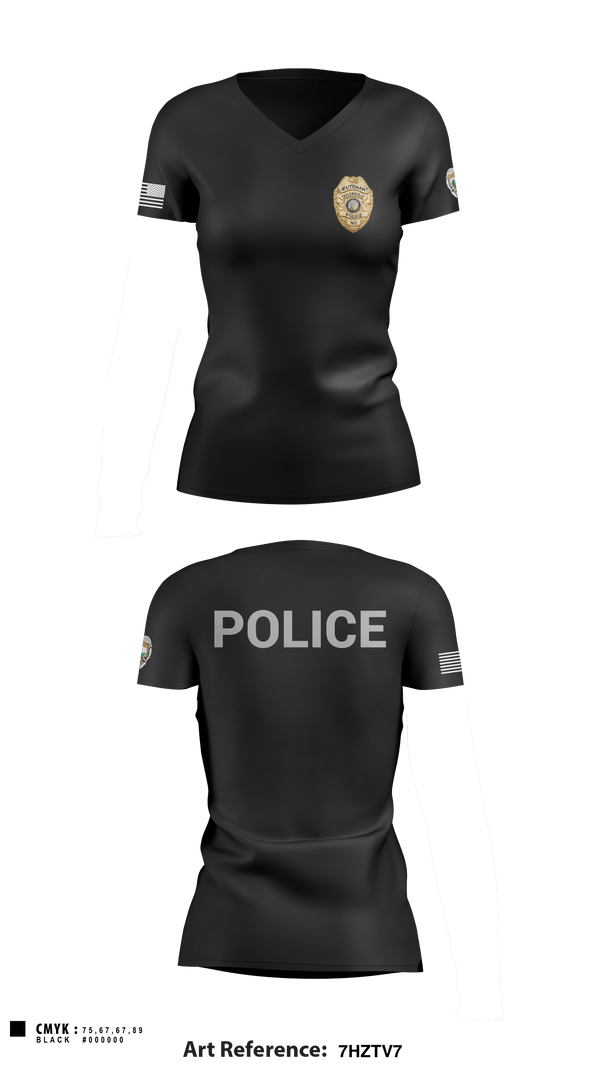 Women's Short Sleeve Vneck Shirt, TAYLORSVILLE POLICE, Police, Teamtime, Team time, sublimation, custom sports apparel, team uniforms, spirit wear, spiritwear, sports uniforms, custom shirts, team store, custom team store, fundraiser sports, apparel fundraiser