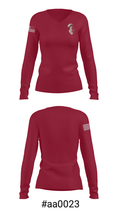 Northridge High School 7838229 Women's Long Sleeve V-neck Shirt - 20