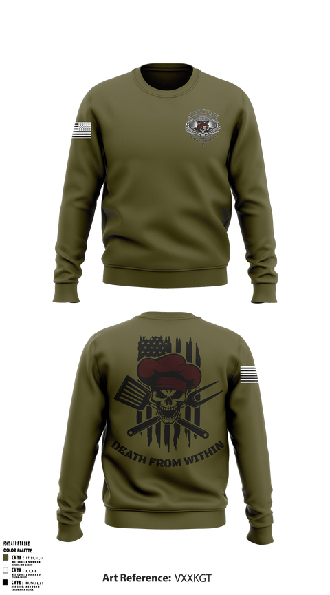 Crew Neck Sweatshirt, , Army, Teamtime, Team time, sublimation, custom sports apparel, team uniforms, spirit wear, spiritwear, sports uniforms, custom shirts, team store, custom team store, fundraiser sports, apparel fundraiser