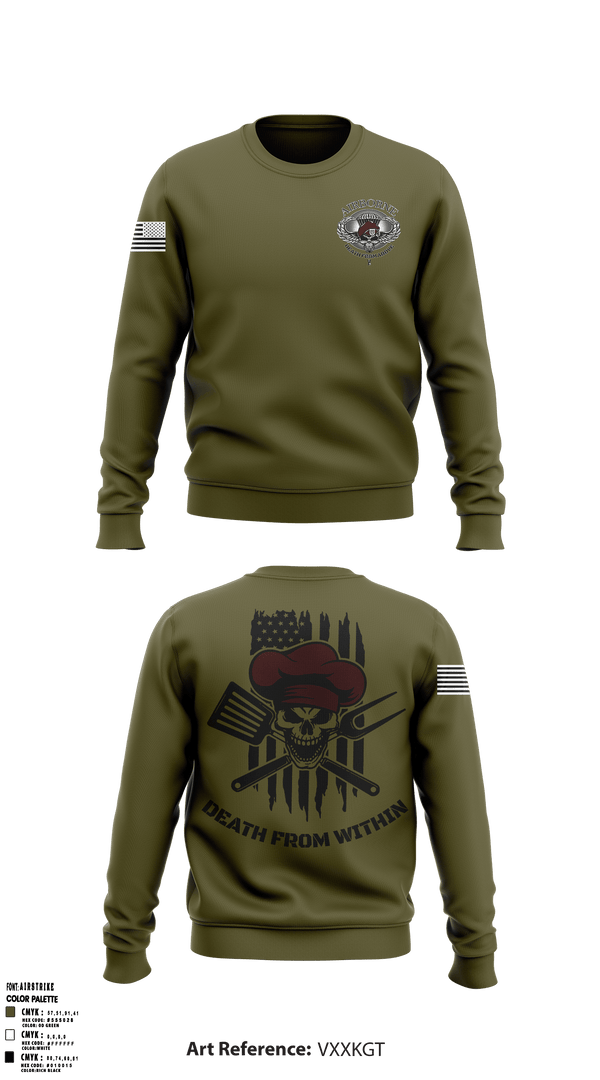 Crew Neck Sweatshirt, , Army, Teamtime, Team time, sublimation, custom sports apparel, team uniforms, spirit wear, spiritwear, sports uniforms, custom shirts, team store, custom team store, fundraiser sports, apparel fundraiser