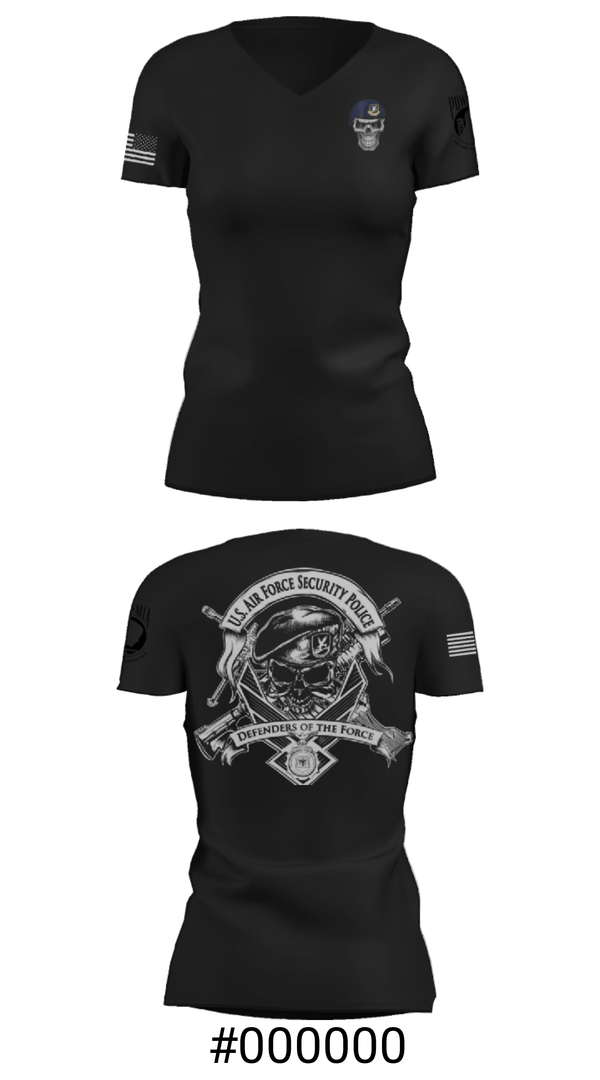 Women's Short Sleeve Vneck Shirt, , Air Force, Teamtime, Team time, sublimation, custom sports apparel, team uniforms, spirit wear, spiritwear, sports uniforms, custom shirts, team store, custom team store, fundraiser sports, apparel fundraiser