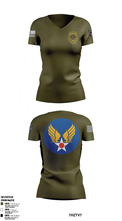 790 Convoy Response Force 2005-2007 37832411 Women's Short Sleeve V-neck Shirt - 1