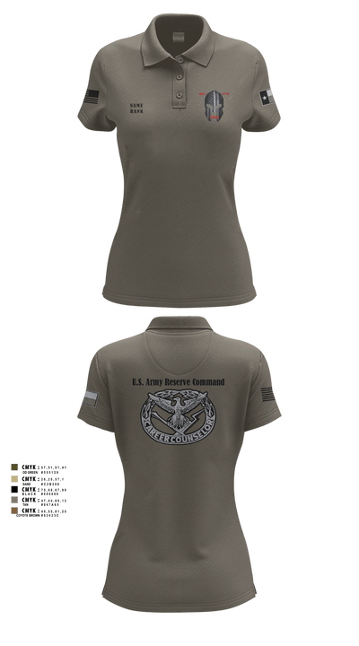 AREA 2, 12TH BN ARCG 57616910 Women's Short Sleeve Performance Polo  - 5