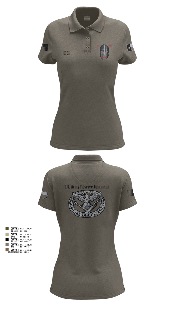 Women's Short Sleeve Performance Polo, , Army, Teamtime, Team time, sublimation, custom sports apparel, team uniforms, spirit wear, spiritwear, sports uniforms, custom shirts, team store, custom team store, fundraiser sports, apparel fundraiser