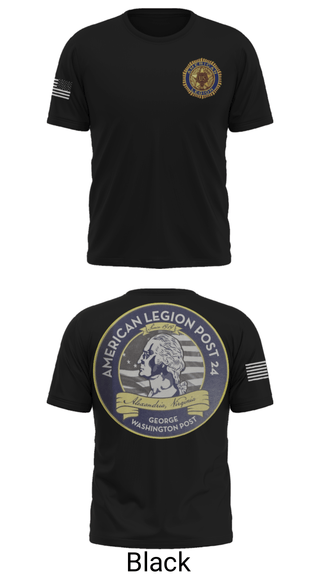 Short Sleeve Performance Shirt, American Legion Post 24, , Teamtime, Team time, sublimation, custom sports apparel, team uniforms, spirit wear, spiritwear, sports uniforms, custom shirts, team store, custom team store, fundraiser sports, apparel fundraiser