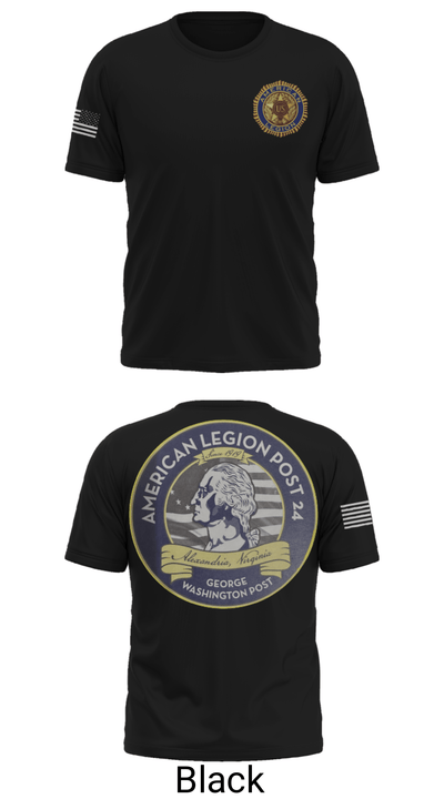 American Legion Post 24 66493218 Short Sleeve Performance Shirt - 12