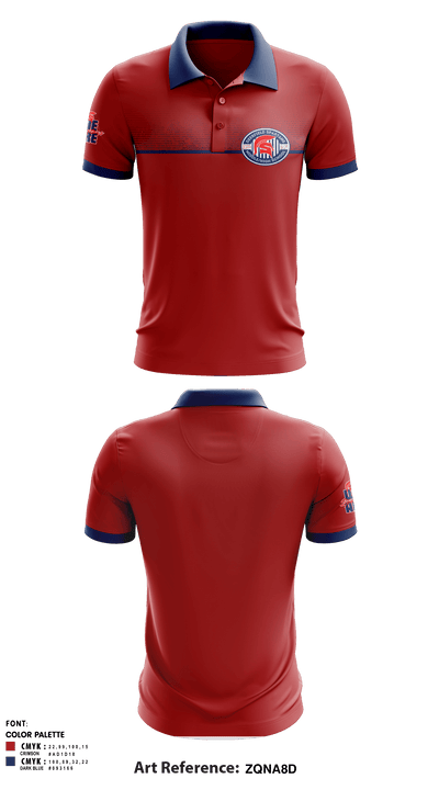 Deerfield Spartans 70585426 Short Sleeve Performance Polo - 1